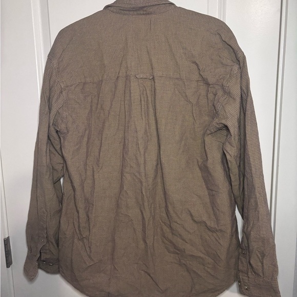 Columbia 100% Cotton vintage Brown/yellow Button-Up Shirt - Picture 6 of 6